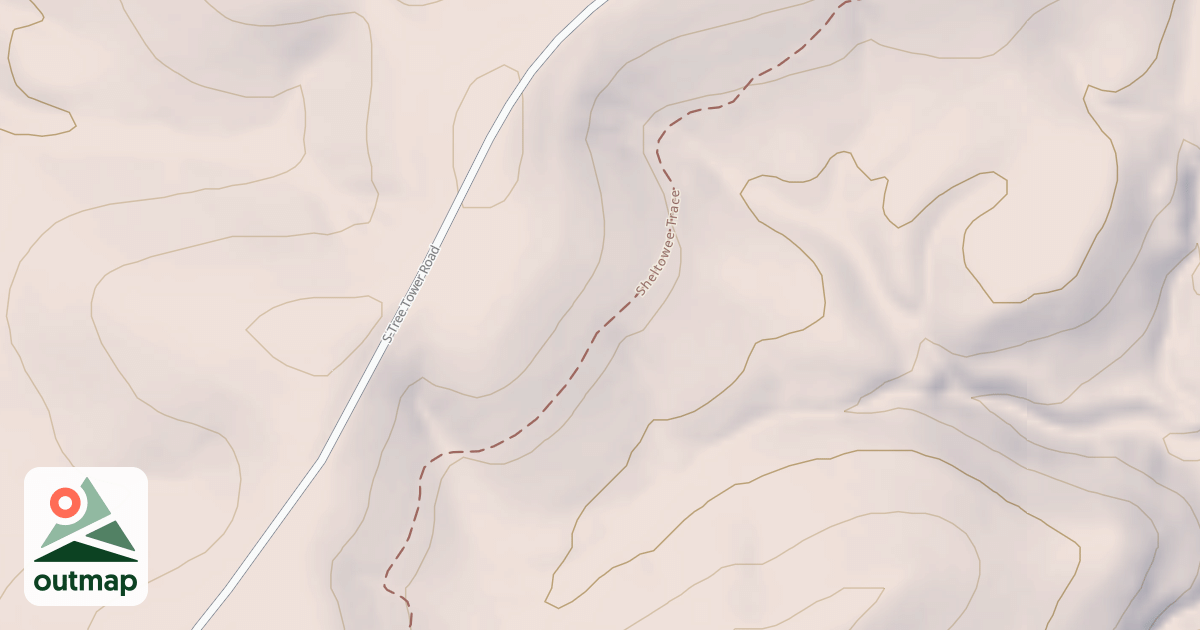 Map of Sheltowee Trace