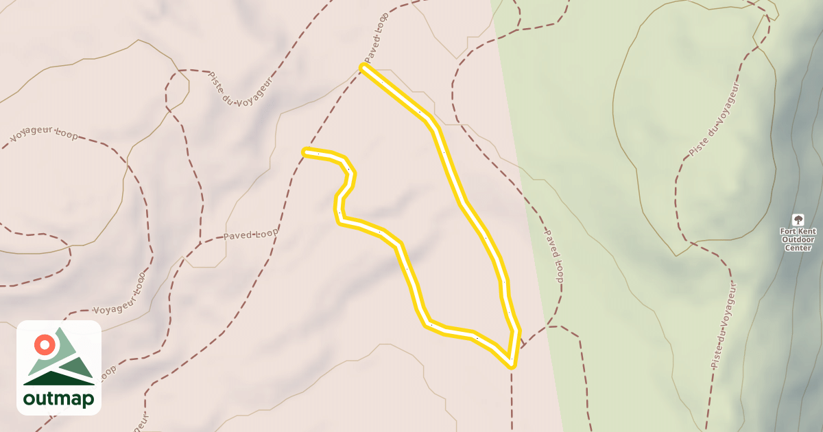 Map of Piste du Voyageur
