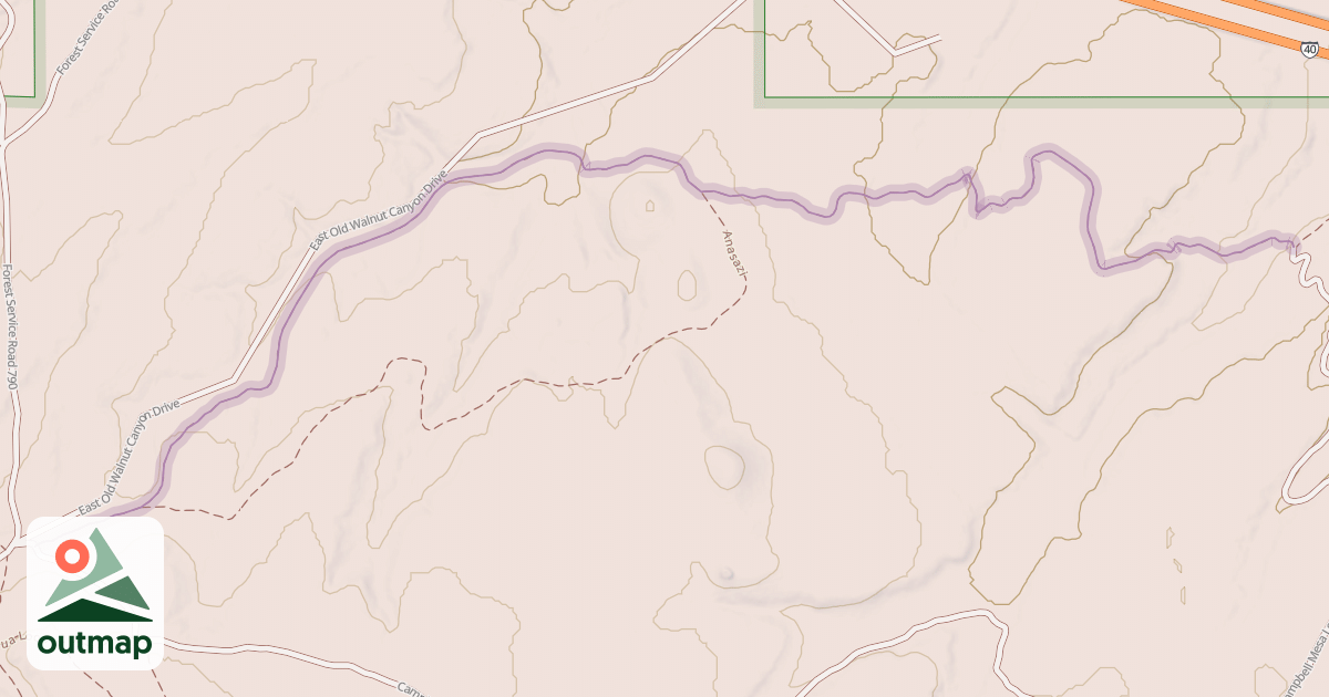 Map of Campbell Mesa
