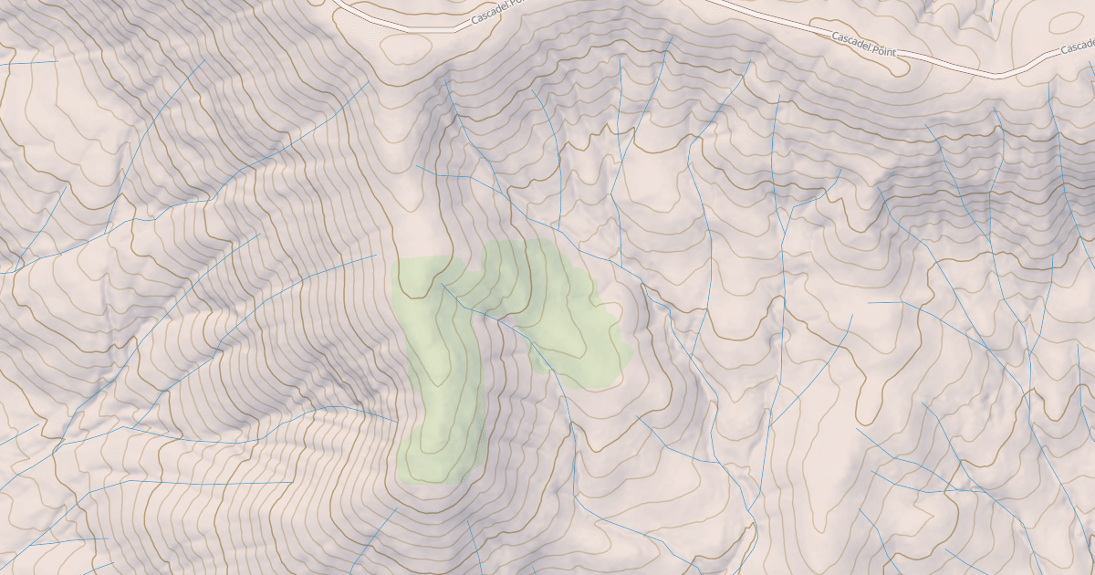 Map preview of Cascadel Point