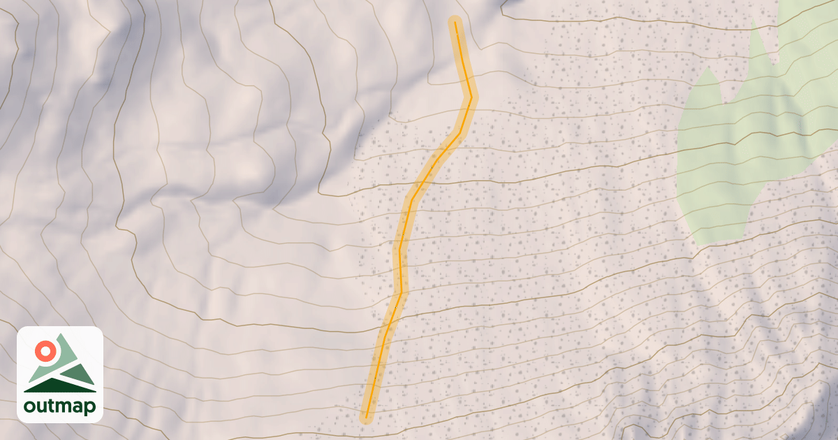 Map of Pouret Hors Piste