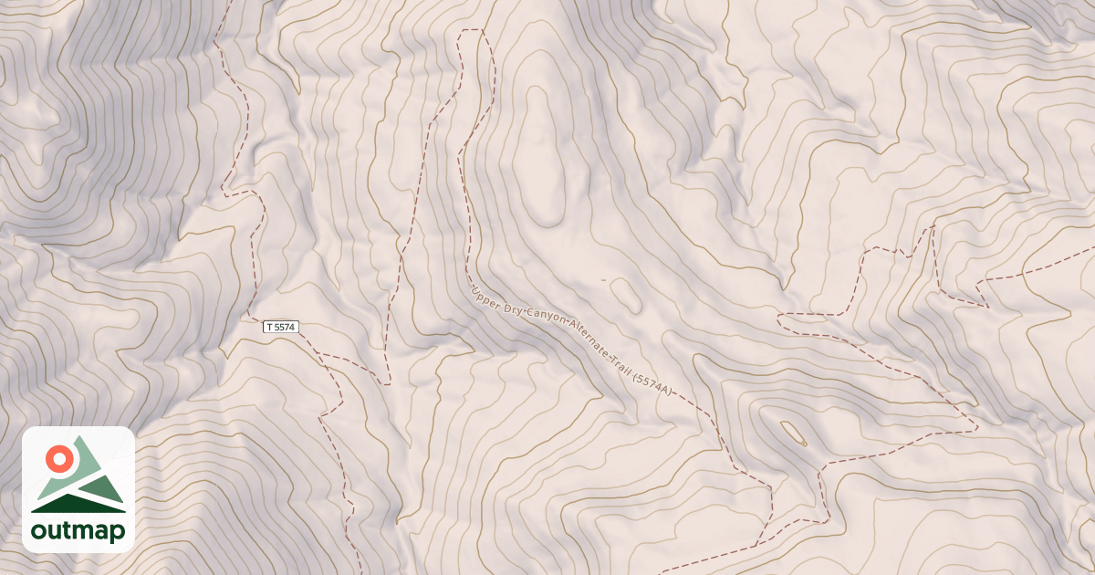 Map of UPPER DRY CYN ALT