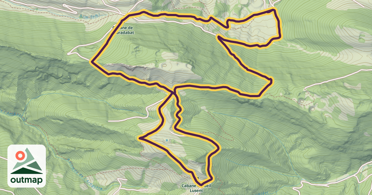 Map of Sentier du Pacte des Loups