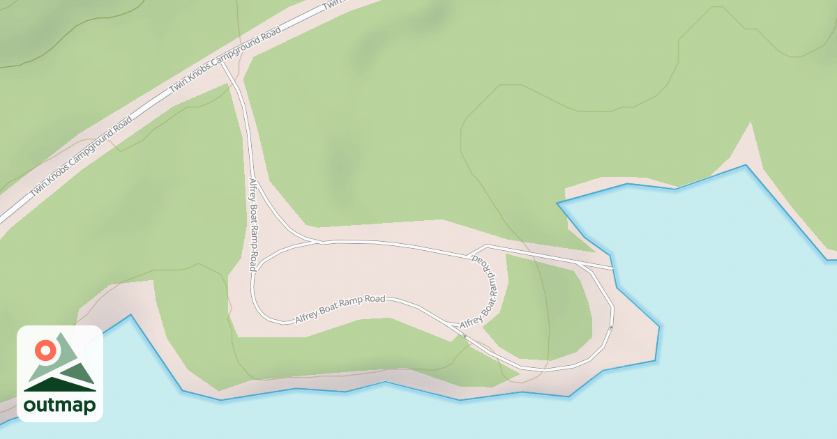 Map of TWIN KNOBS