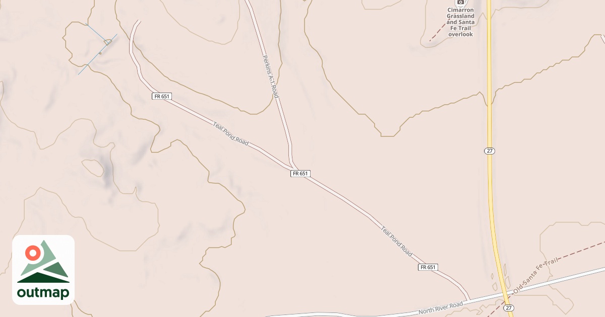 Map of TEAL POND