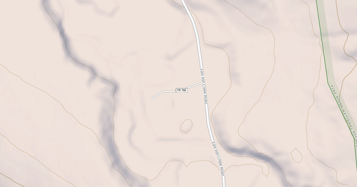 Map preview of USFS National Forest System Roads {F89BB42D-7B81-495C-946D-43707218E267}