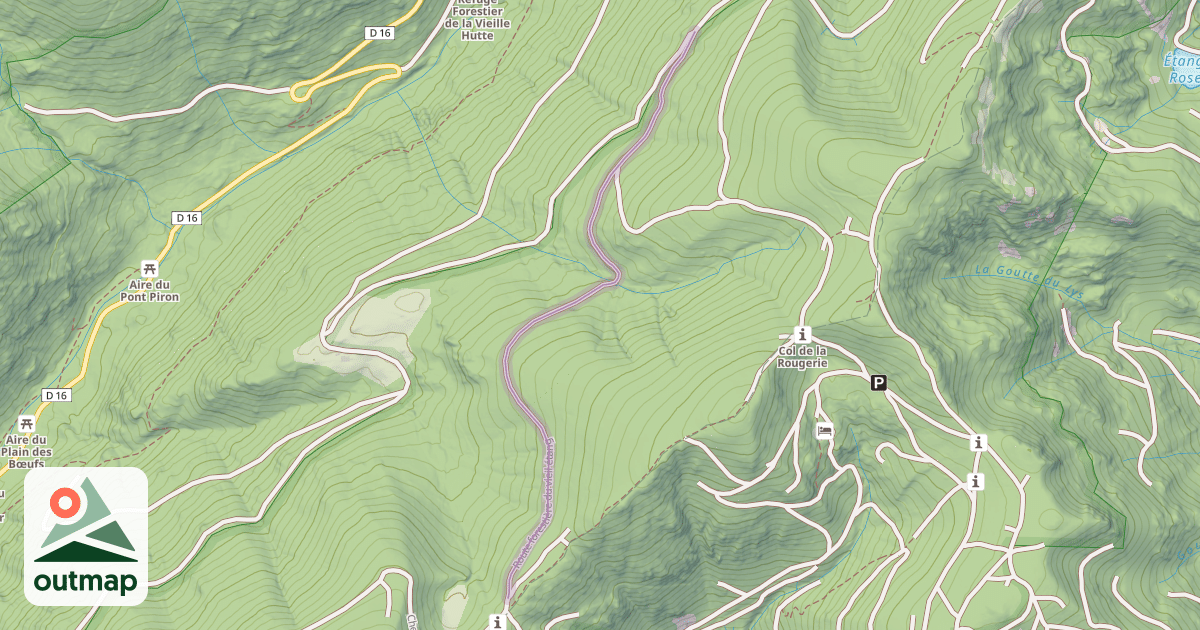 Map of Route Forestiere du Viel Étang