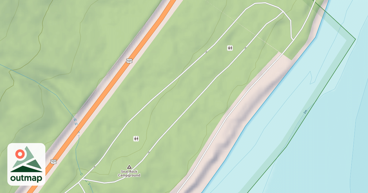 Map of SEAL ROCK CG TIE-THRU