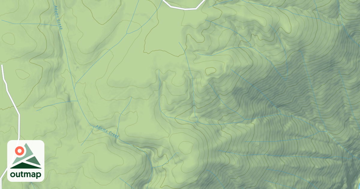 Map of ADAMS CREEK