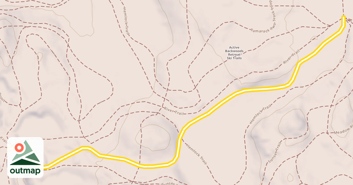 Map of Tamarack Two-Track Loop