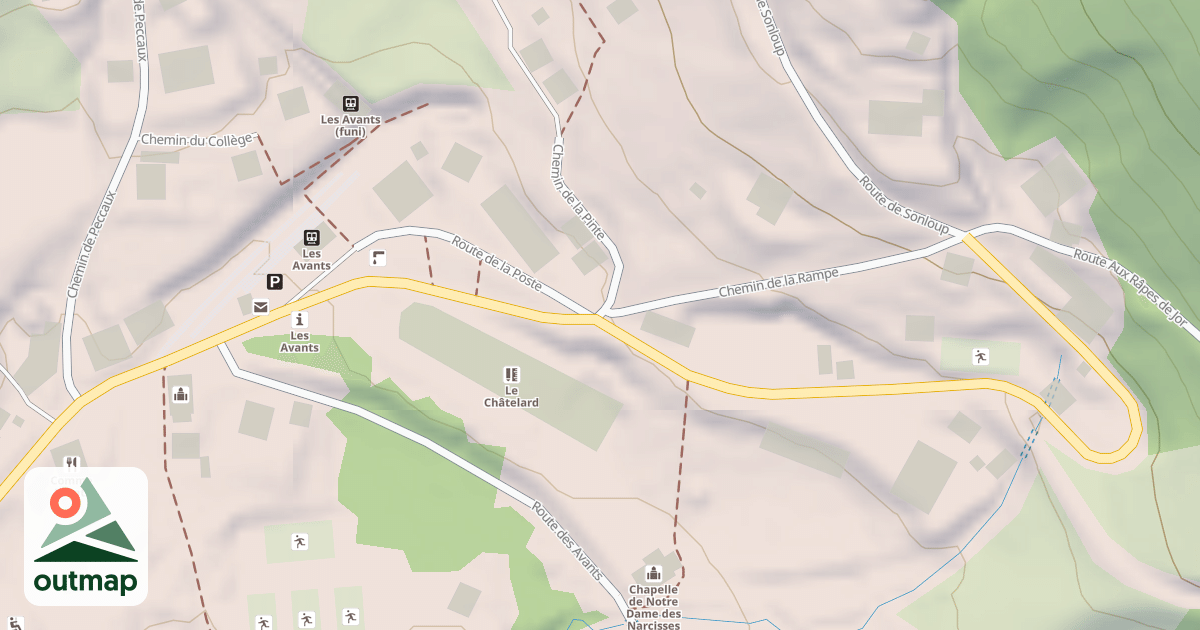 Map of Chemin de la Pinte