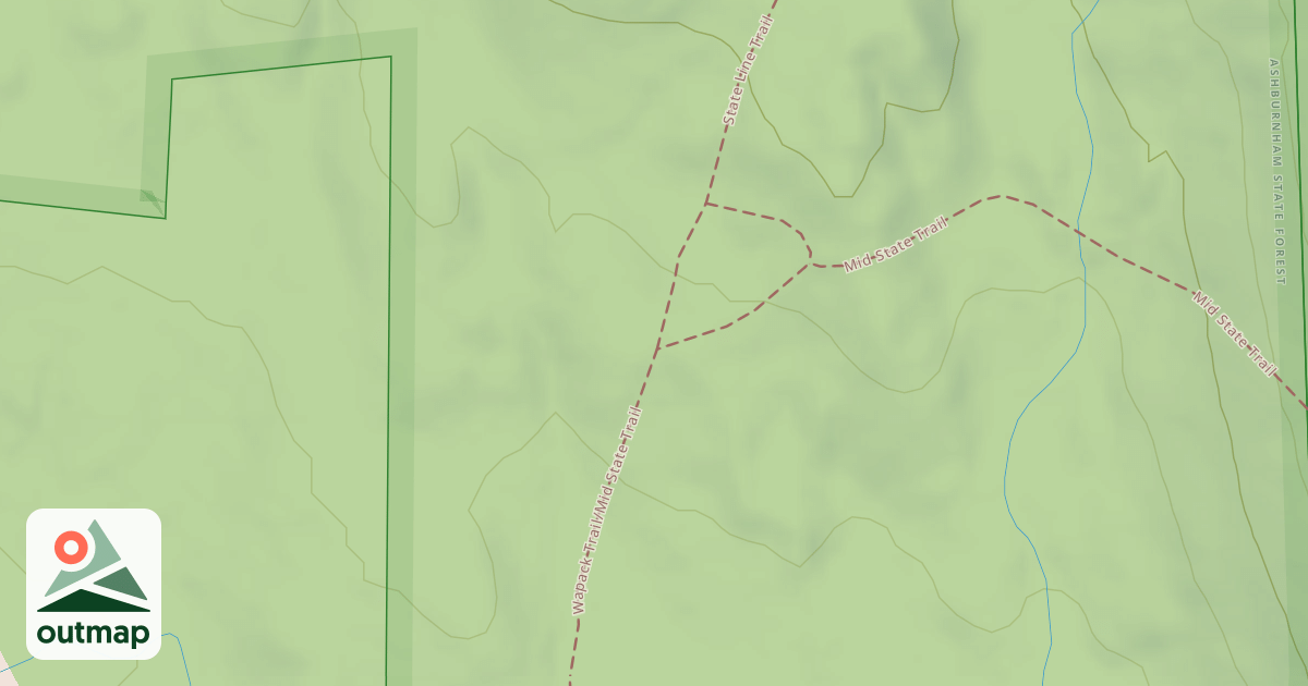 Map of Midstate Trail