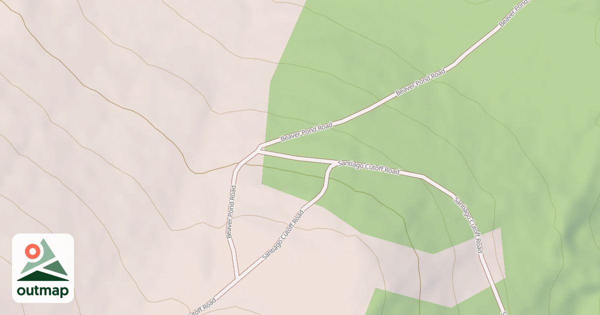 Map of BEAVER POND SPUR
