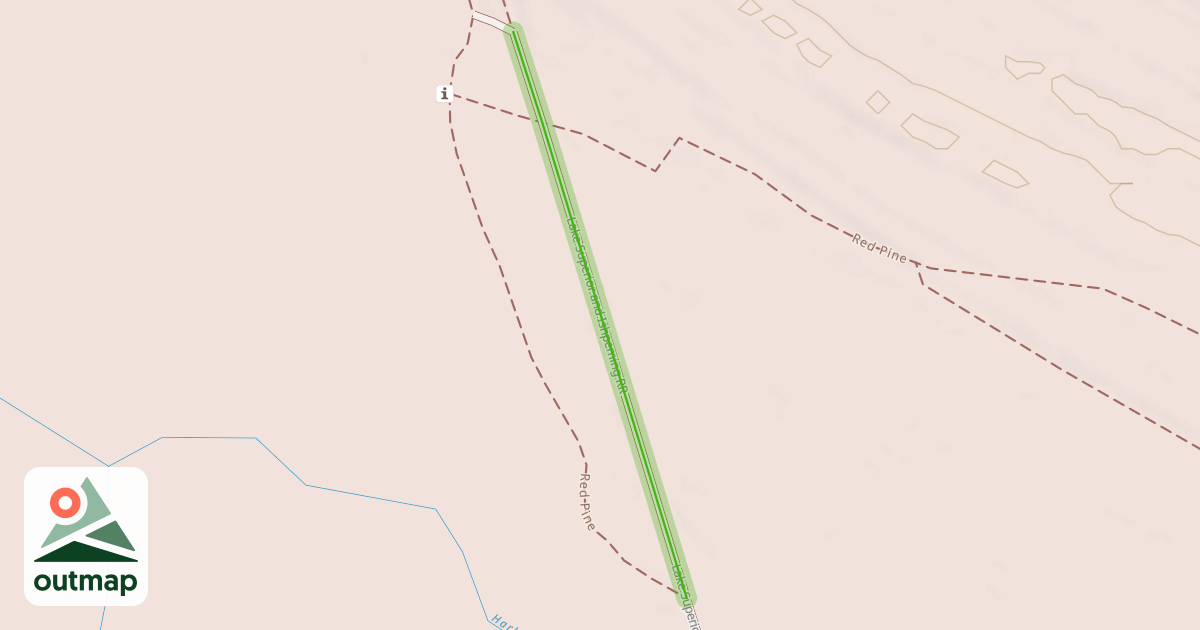 Map of Lake Superior and Ishpeming RR