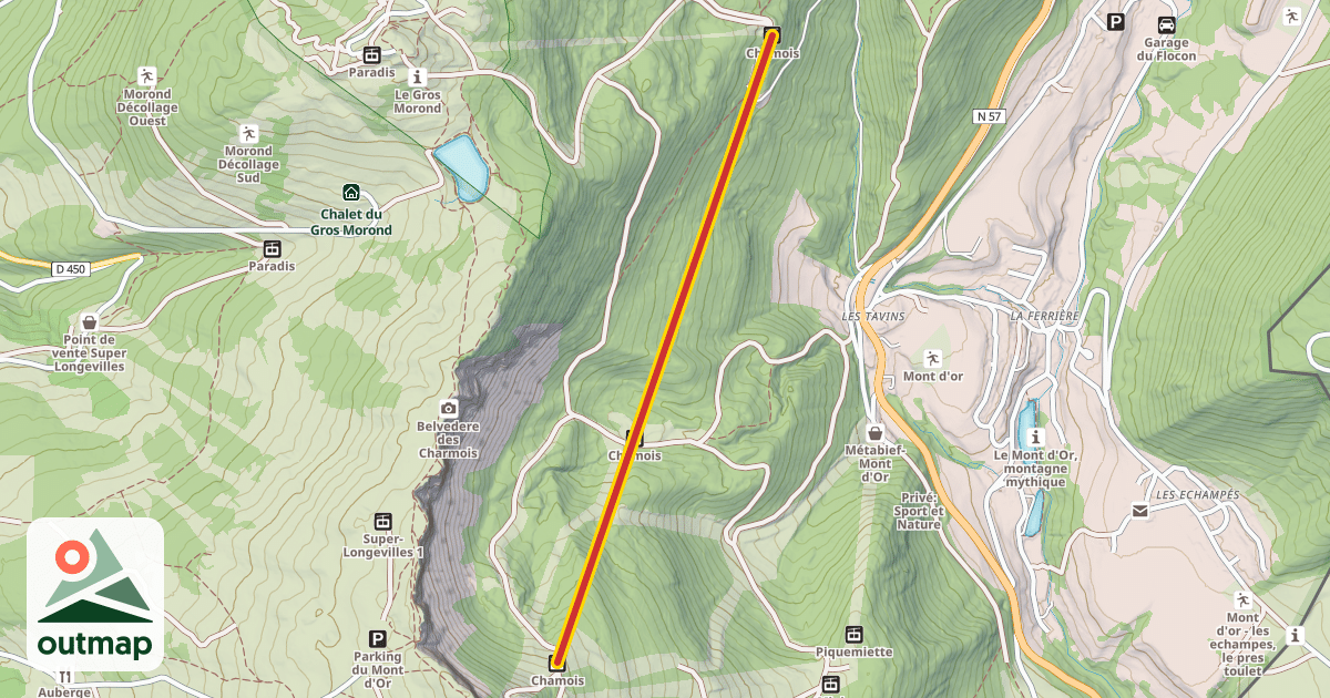 Map of Chamois