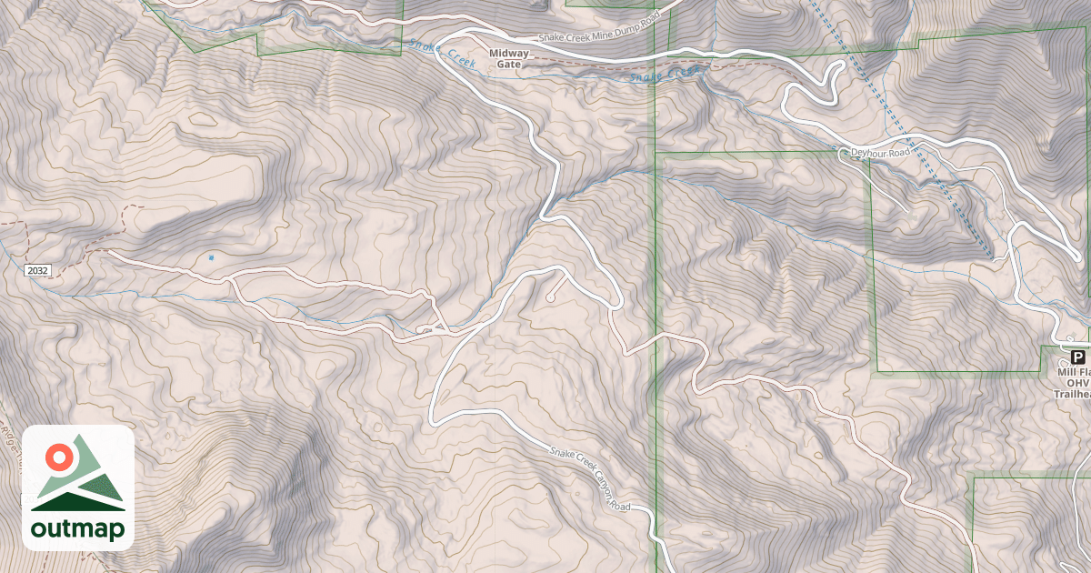 Map of AMERICAN FORK - SNAKE CRK