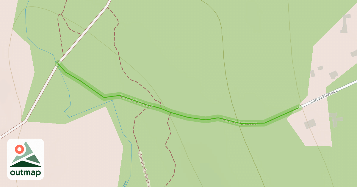 Map of Rue du Ruisseau
