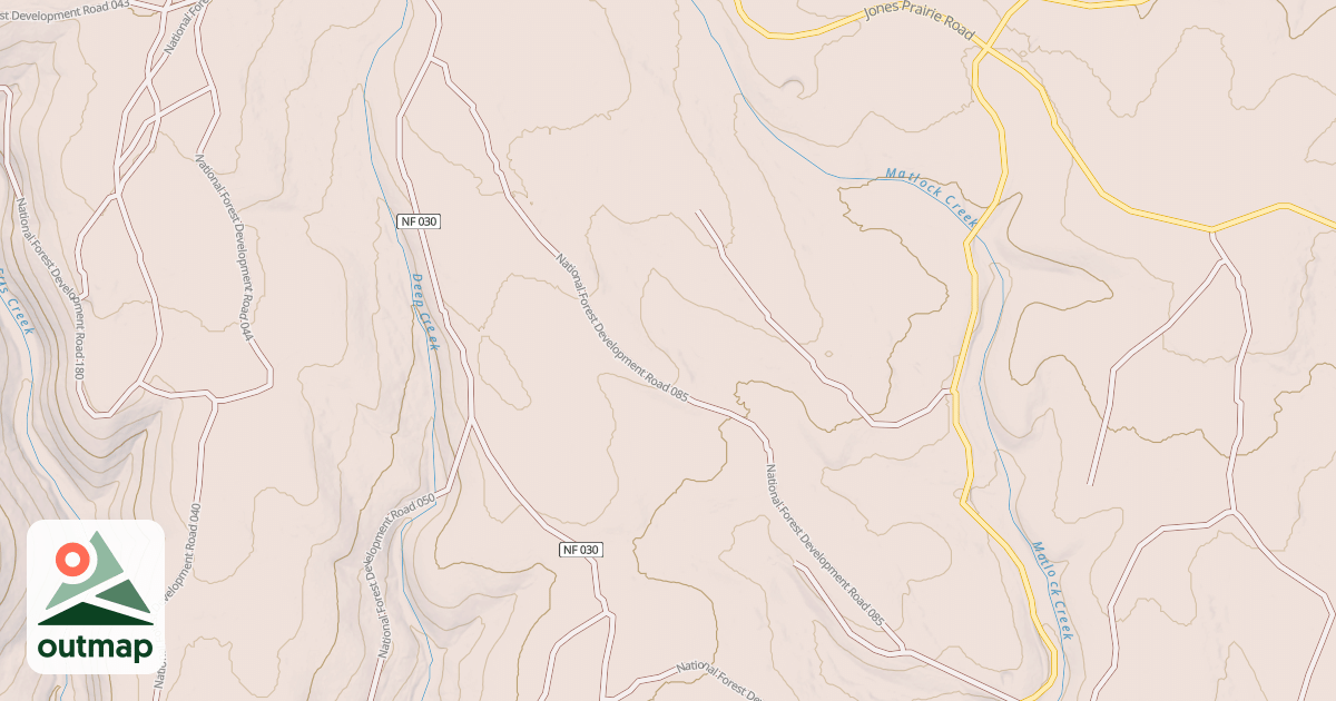 Map of USFS National Forest System Roads {E51C279E-573E-452D-B9C3-BF04CFBF7A6A}