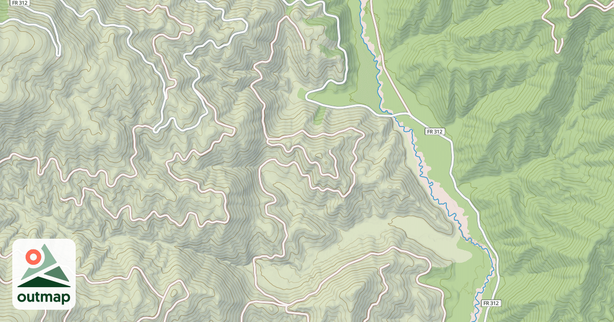 Map of KLAHOWYA CREEK N