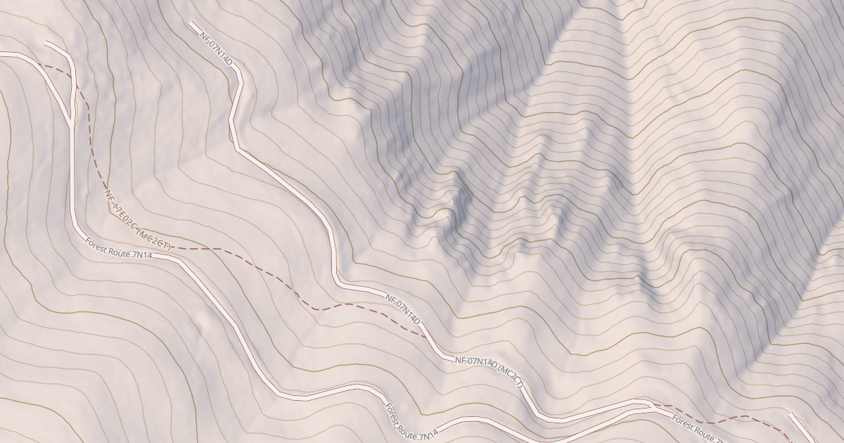 Map preview of USFS Motor Vehicle Use Map Roads {F0822ED5-7FE4-4040-B697-1CFCB433061D}