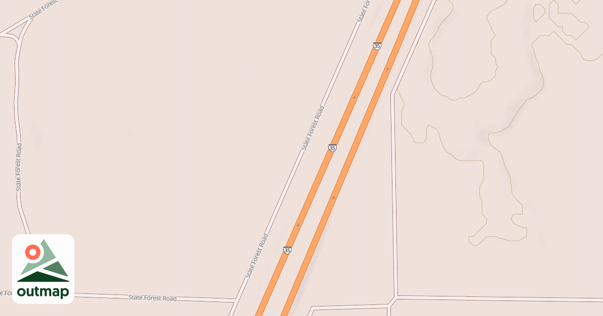 Map of General C.C. Andrews State Forest Trails