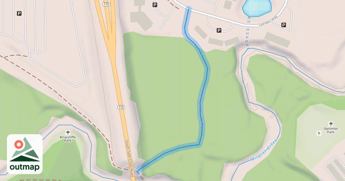 Map of Garden Way Pathway