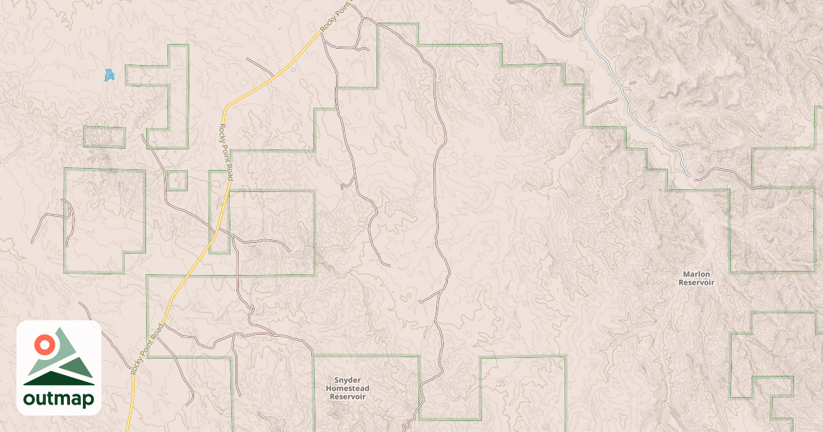 Map of DUCK BUTTE