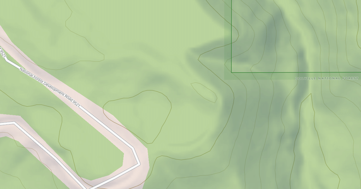 Map preview of NORTH FORK CHEWELAH SPUR