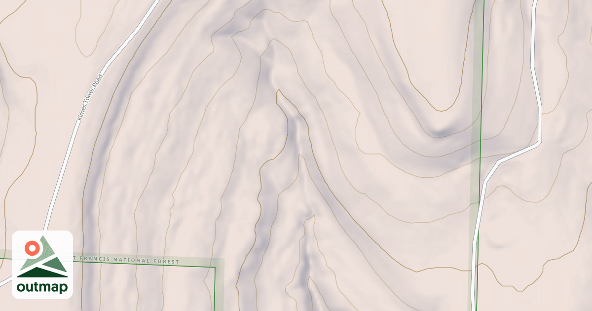 Map of USFS Motor Vehicle Use Map Roads {18CBE3BE-3C48-48B7-AA1C-A4C9218285FF}