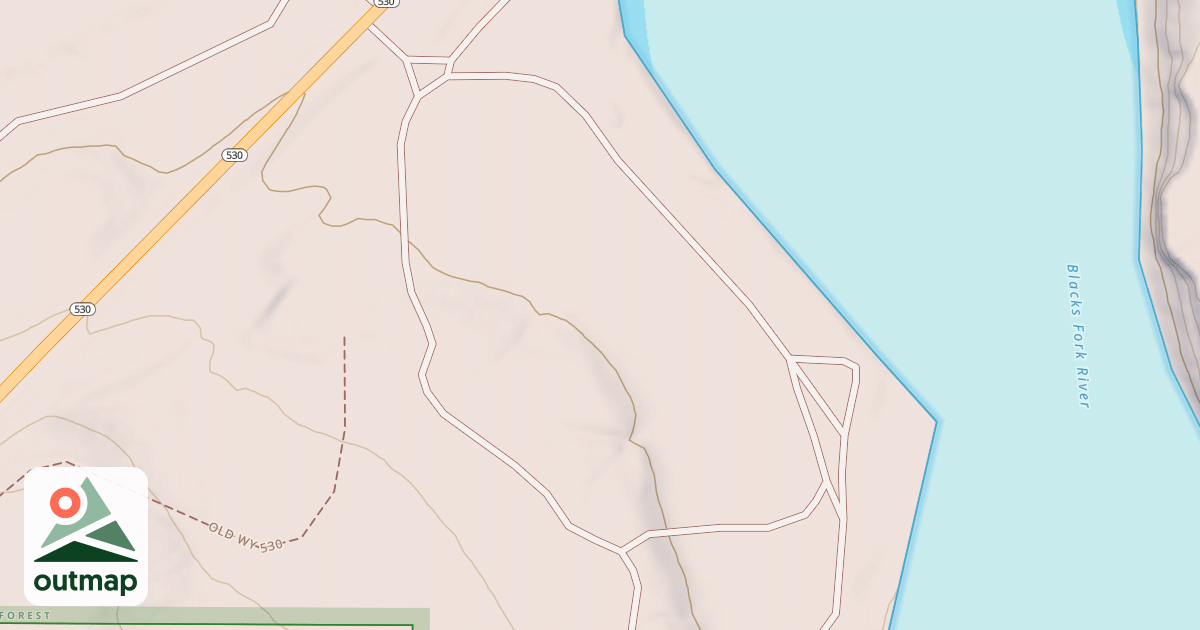 Map of BLACKS FORK DISPERSED C