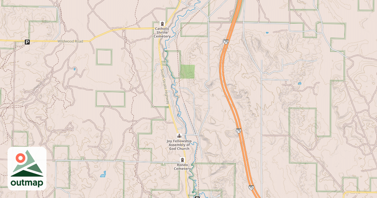 Map of North Central State Trail