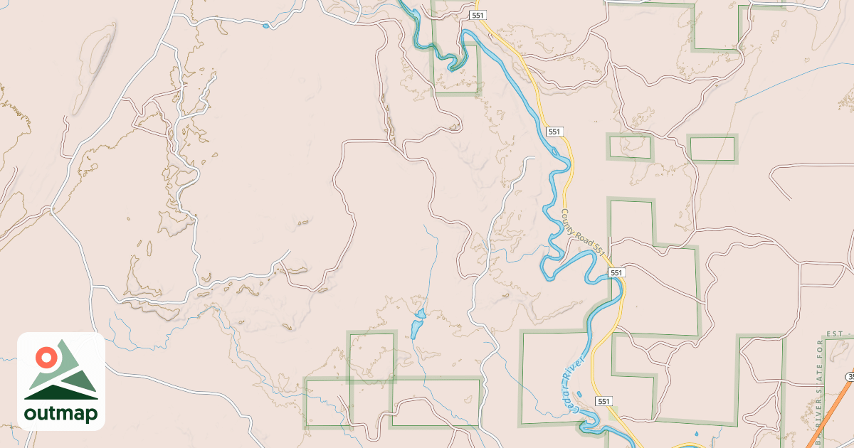 Map of Forest Islands Trail