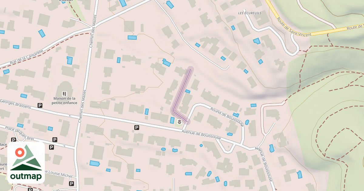 Map of Chemin du Valat