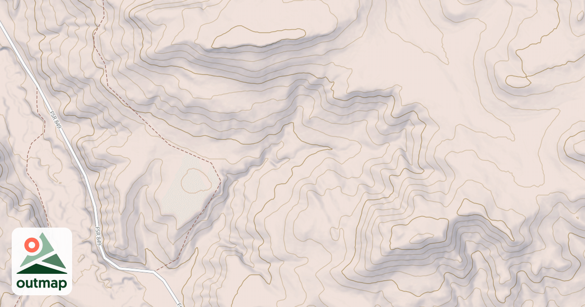 Map of USFS Motor Vehicle Use Map Trails 6252