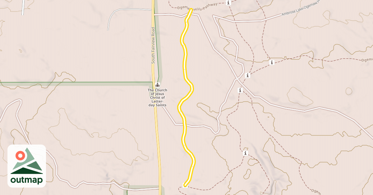 Map of Ogemaw Hills Pathway