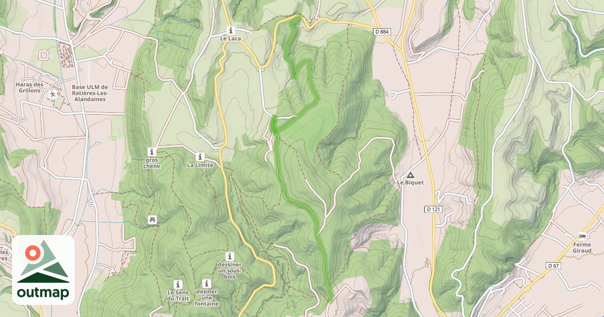 Map of Chemin du Bois de Bard