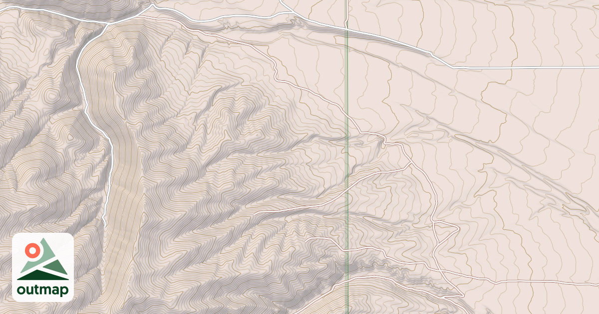 Map of EAST DRY-POLE CANYON