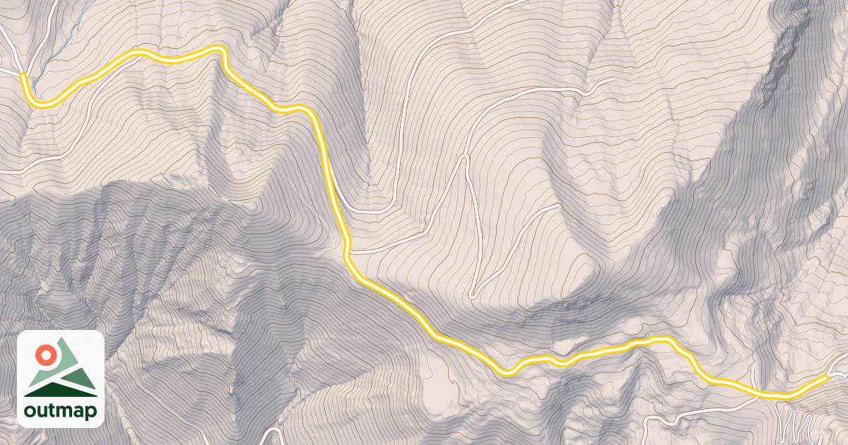 Map of Forest Road 7036