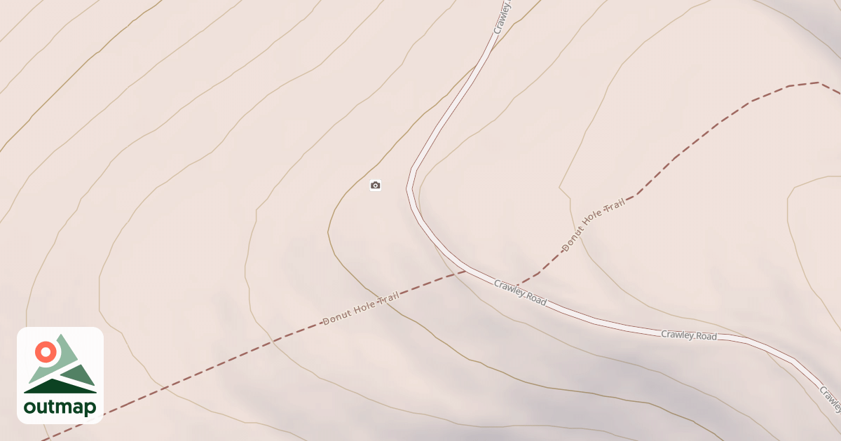 Map of Cook's Run Division Snowmobile Trails