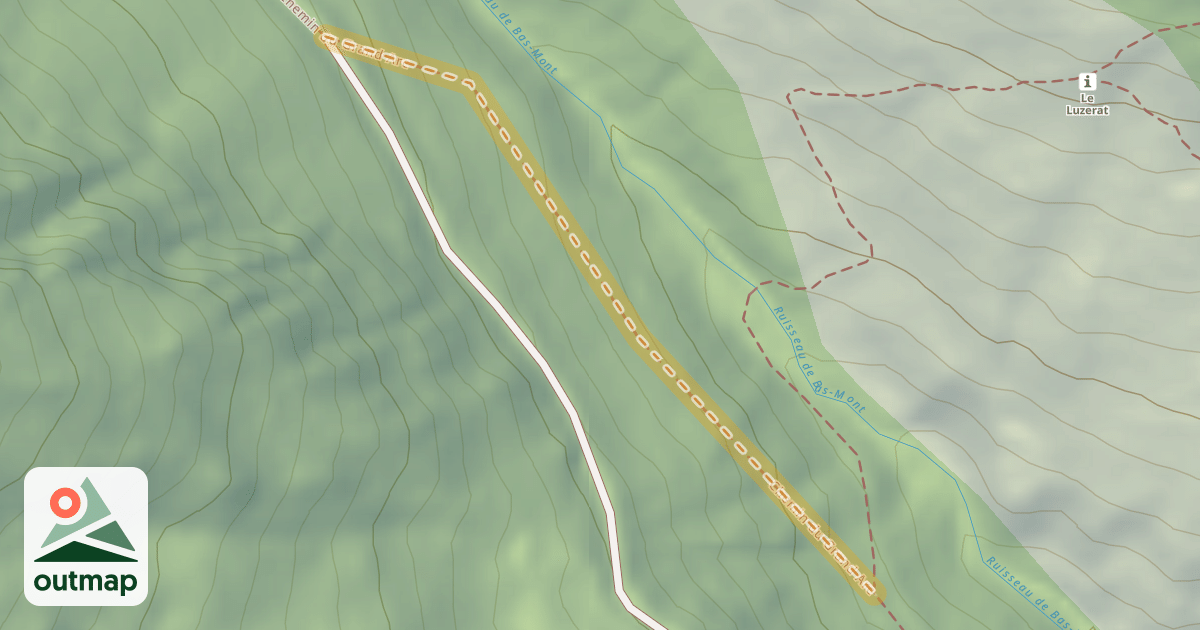 Map of Chemin du Grand Arc