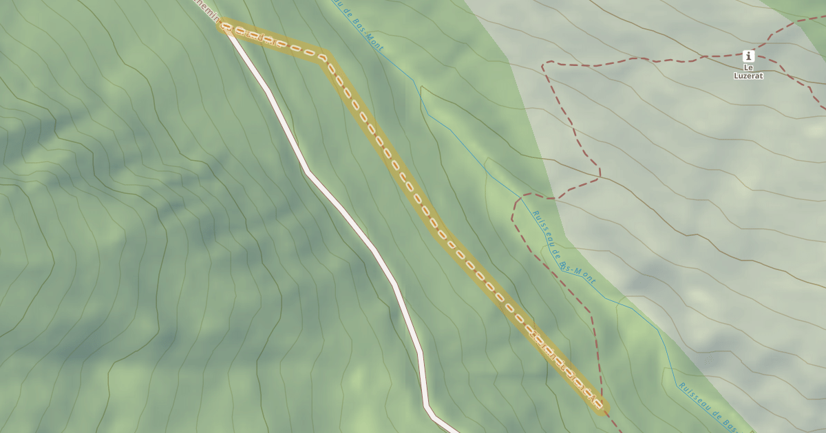 Map preview of Chemin du Grand Arc