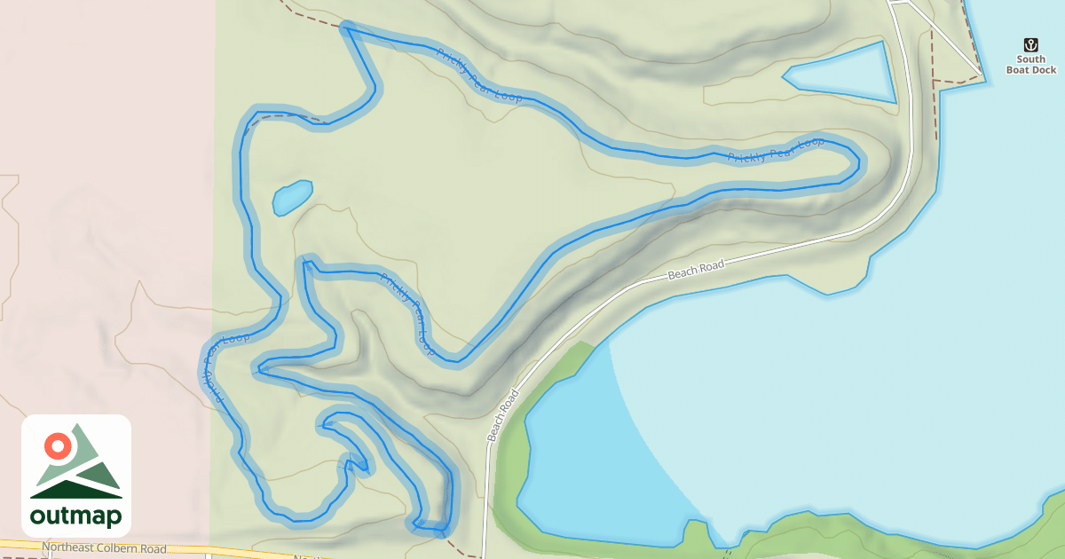 Map of Prickly Pear Loop
