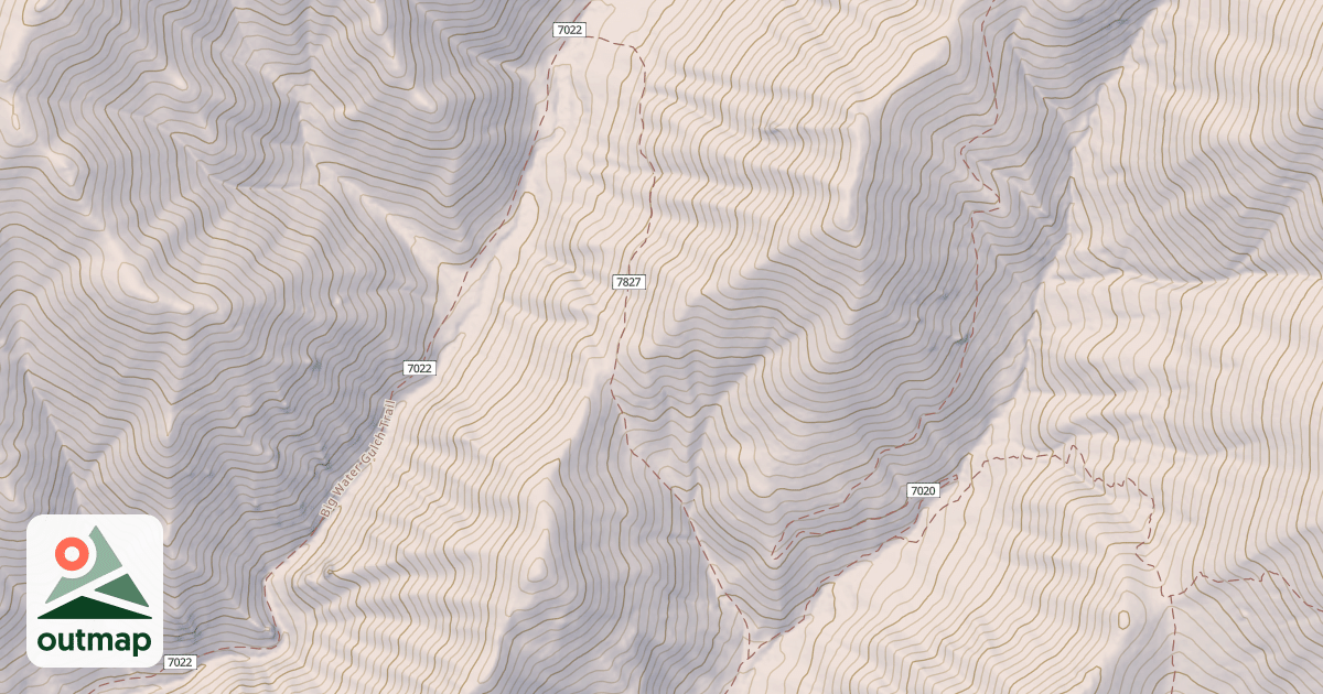 Map of LITTLE WATER-BIG WATER CON