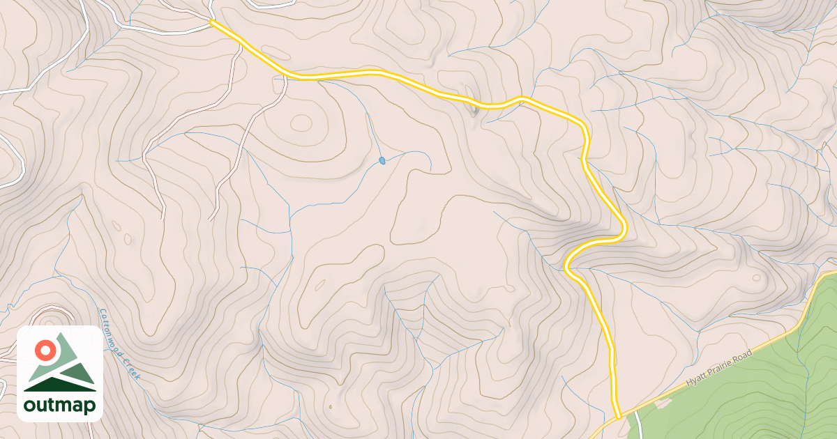 Map of Buck Divide Road