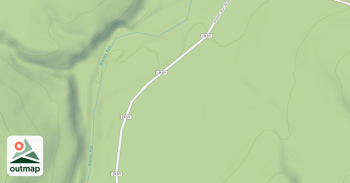 Map of WAITES RUN ACCESS