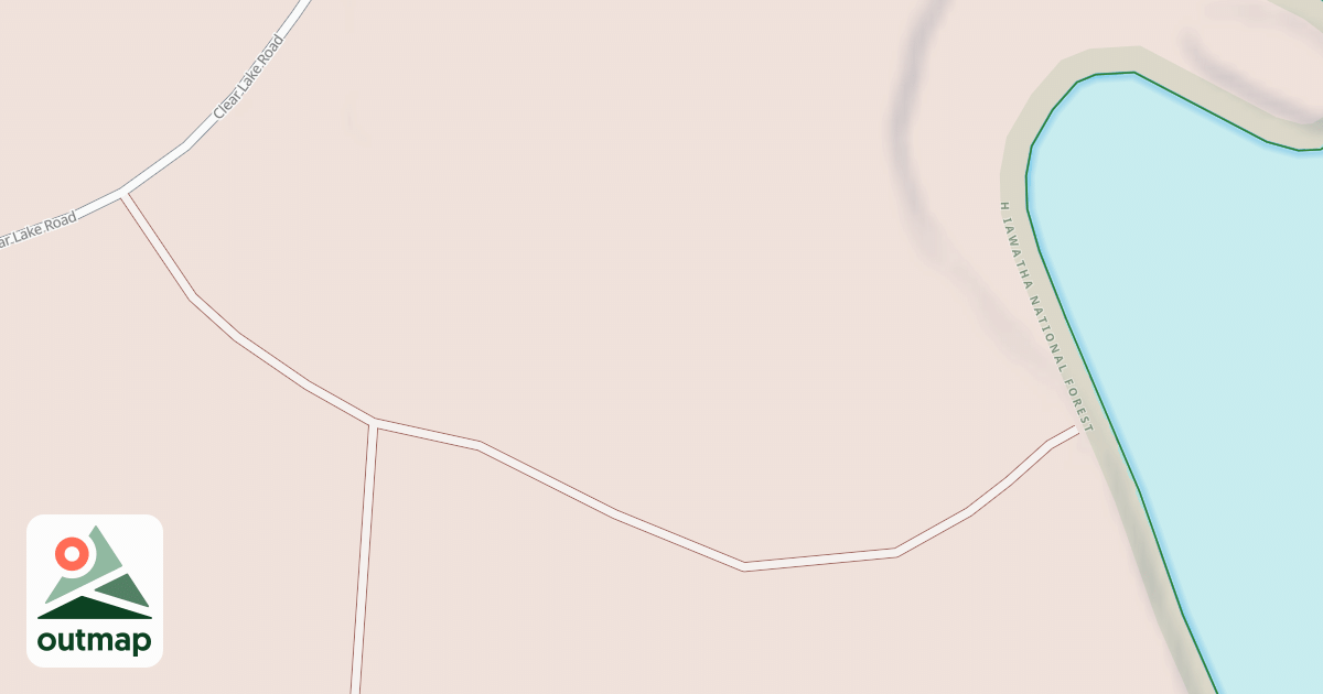 Map of CROOKED LAKE NORTH