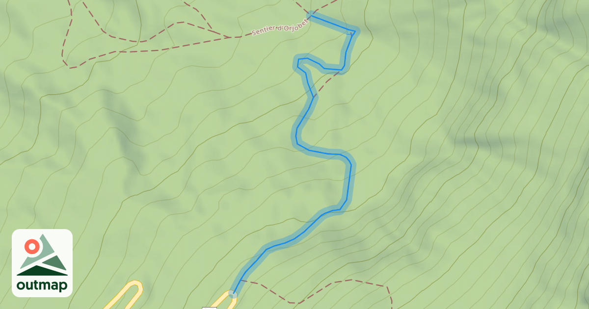 Map of Sentier du Facteur