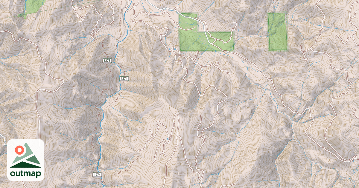 Map of CRAZY PEAK