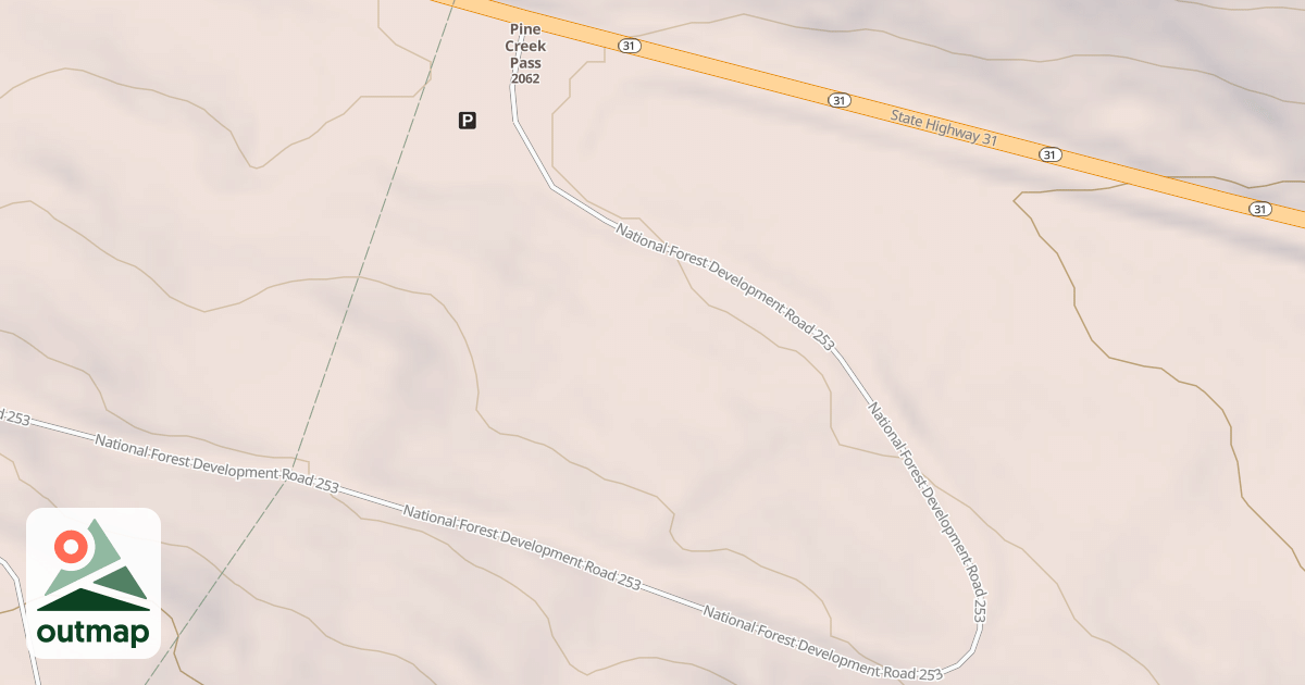 Map of UPPER RAINEY CREEK