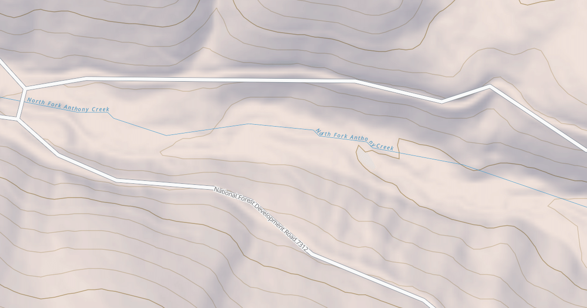 Map preview of USFS National Forest System Roads {5CCED52A-332C-4A71-83A7-DB4AEA478D81}